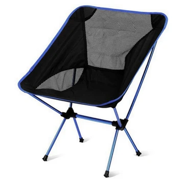 1 VNT Ultralight Nešiojamų Žvejybos Kėdė Paplūdimio Kėdės Stovyklavimo Kėdė Moon Kėdė Royal Blue