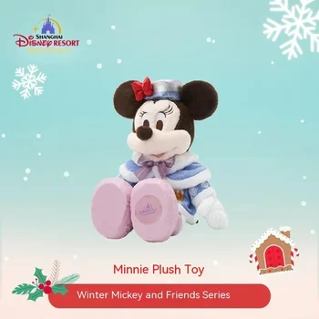 11 Cm Disney Žiemos Mickey Ir Draugai Serijos Mickey Minnie Chip&Dale Ančiukas Donaldas Pliušinis Toysdoll Vaikams Kalėdų Dovanos