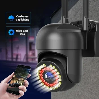 5MP Wi-fi IP Kamera 5G Lauko CCTV Saugumo PTZ vaizdo Kameros Mini Speed Dome Ai Stebėjimo Spalva Naktinio Matymo Namo Saugiai