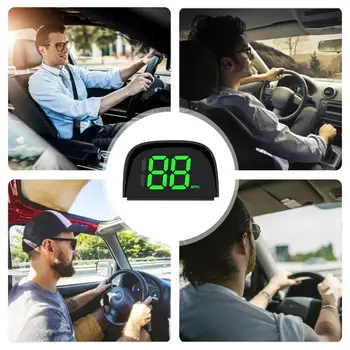 Automobilių Hud Spidometras Automobilio Greitis Heads Up Display Automobilių Hud GPS Spidometro greičio viršijimo Perspėjimas, USB Plug Ir Play Hud Head Up Display
