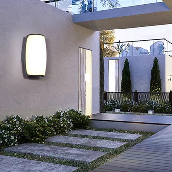 BALANDŽIO Modernaus Derliaus Sienos Lempos Paprastos Kūrybos LED Šildomi Sconces Lauko Vandeniui IP65 Villa Garden Balkonas Koridorius