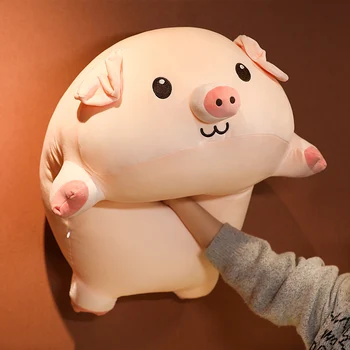 Naujas 40-80cm Kawaii Animacinių filmų Kiaulių Pliušiniai Žaislai Vaikams, Pagalvėlės, Pagalvės Minkštos Sofos Gyvūnų Įdaryti Lėlės Plushie Vaikų Gimtadienio Dovana