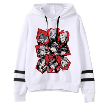 Persona 5 hoodies moterų prakaito y2k anime Vilnos hoddies palaidinės moterų grafinis Gaubtu
