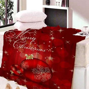 Super minkštas Pliušinis Koralų Vilnos Kalėdų dekoratyvinis mesti Antklodę 3d atspausdintas Šiaurės stiliaus lova, sofa-Lovatiesė antklodė