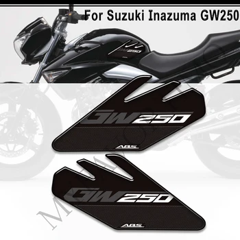 Už Suzuki Inazuma GW250 GW 250 Motociklo 3D Lipdukai Tank Pad Pusėje Spaustuvai, Dujos mazutas Rinkinys Kelio Lipdukai Apsauga