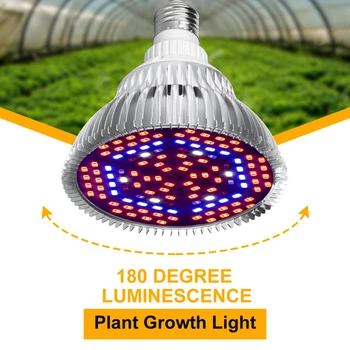 Visą Spektrą Augalų Auga Lempos Taurės Patalpų Užpildyti Saulės 5730 Chip AC85-265V Išvengti Nesveiko Augimo E27 E14 LampBase
